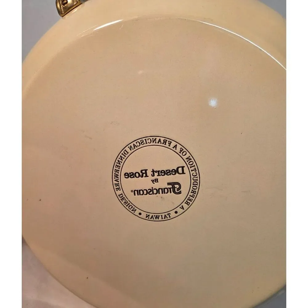 Franciscan Desert Rose Casserole Dish With Lid Vintage Floral Ovenware